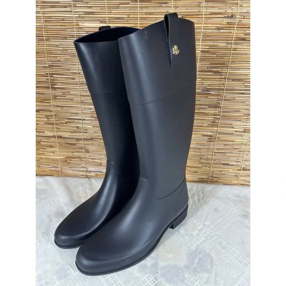 LAUREN RALPH LAUREN barnes-bo-rai Lauren Nav Matte Rubber Size 10 B